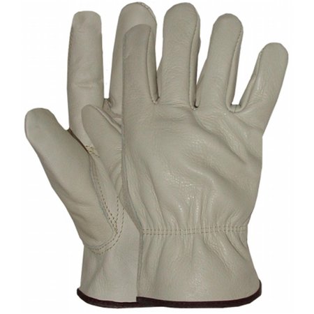 LUCAS JACKSON Large Mens Grain Leather Gloves LU334987